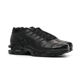 Nike AIR MAX PLUS BLACK LEATHER AJ2029-001