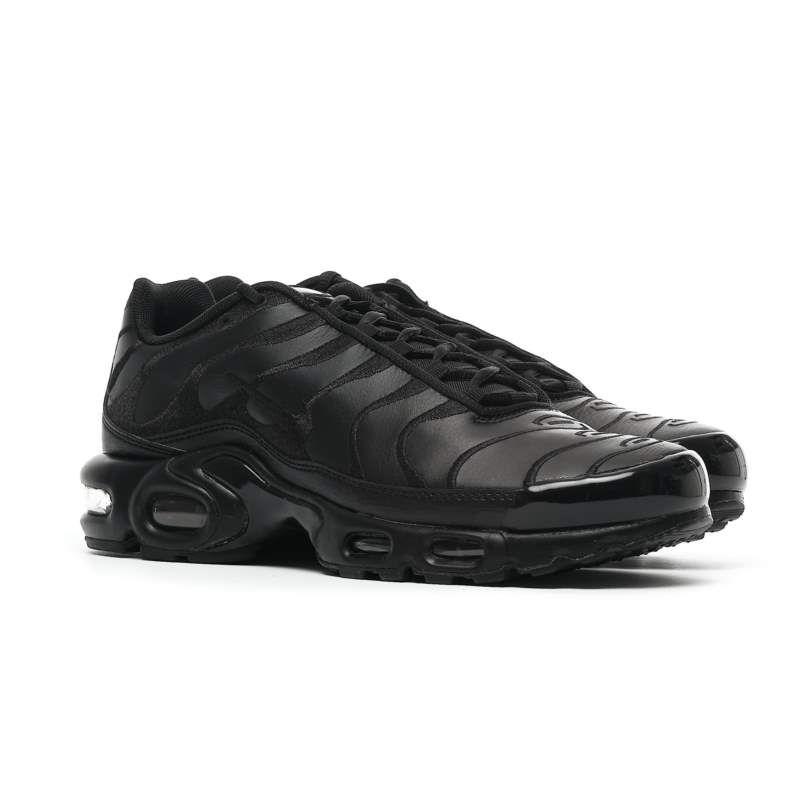 Nike AIR MAX PLUS BLACK LEATHER AJ2029-001 Nike AIR MAX PLUS BLACK LEATHER AJ2029-001