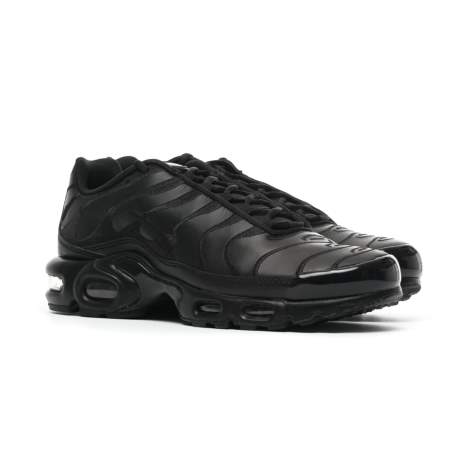 Nike AIR MAX PLUS BLACK LEATHER AJ2029-001