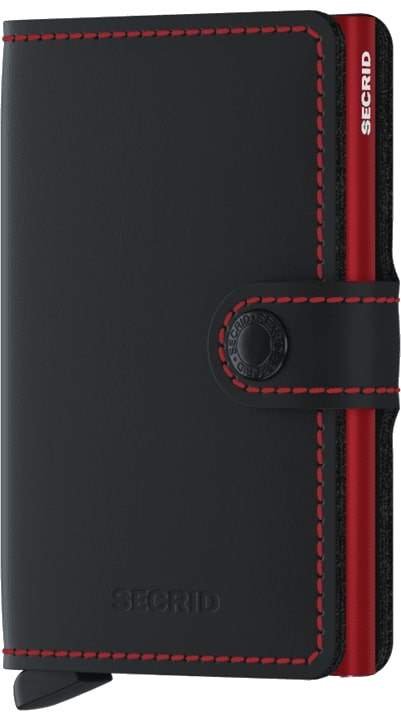 Secrid Miniwallet Matte Black & Red Secrid Miniwallet Matte Black & Red