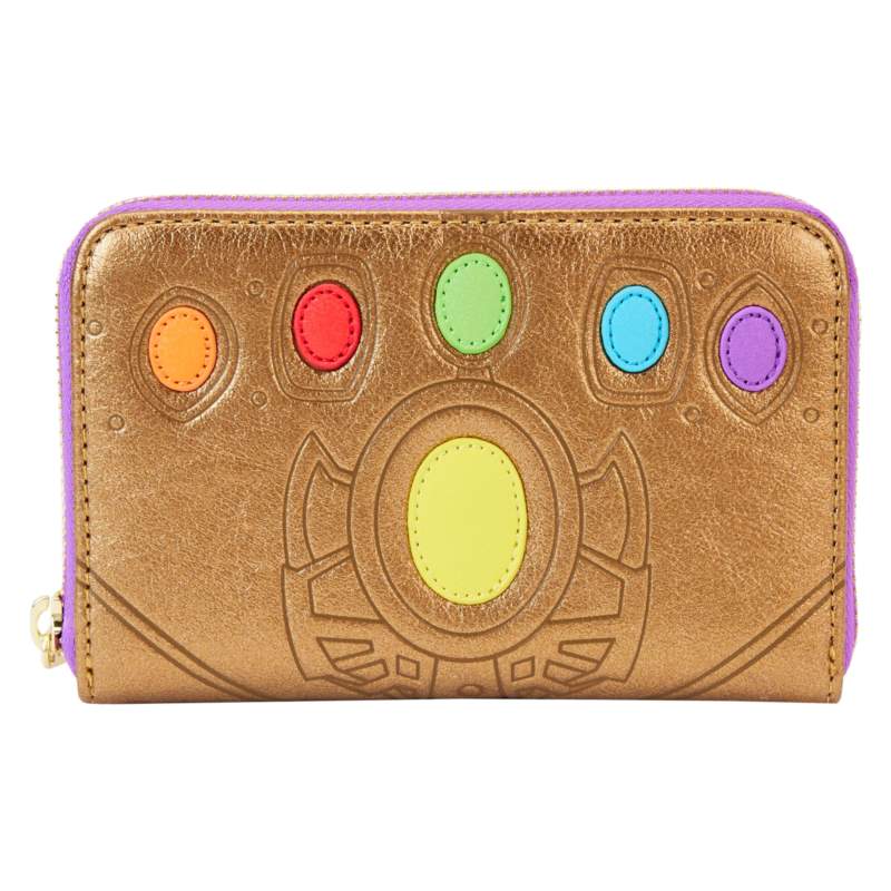LoungeflyMARVEL SHINE THANOS GAUNTLET ZIP WALLET LoungeflyMARVEL SHINE THANOS GAUNTLET ZIP WALLET