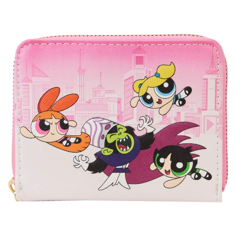 Loungefly POWER PUFF GIRLS VS MOJO JOJO ZIP WALLET Loungefly POWER PUFF GIRLS VS MOJO JOJO ZIP WALLET