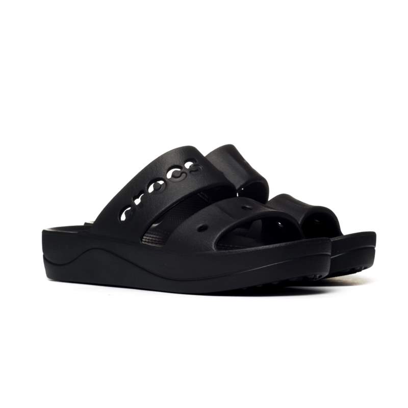 Crocs Baya Platform Sandal Black 208188-001 Crocs Baya Platform Sandal Black 208188-001