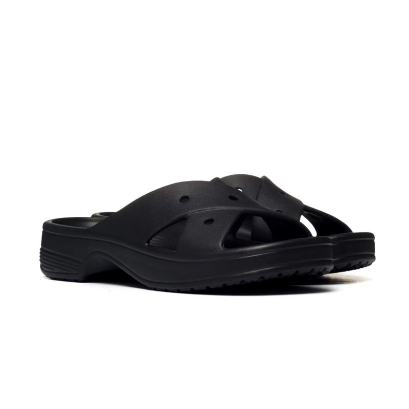 Crocs WOMENS CROSS STRAP Black 210840-001 Crocs WOMENS CROSS STRAP Black 210840-001