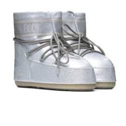 MOON BOOT ICON LOW GLITTER SILVER 80D1409440H001