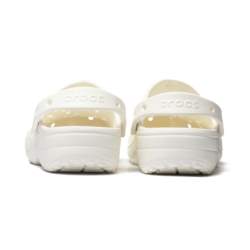 Crocs CLASSIC FLORAL CUT OUT CLOG CHALK 210927-0WV