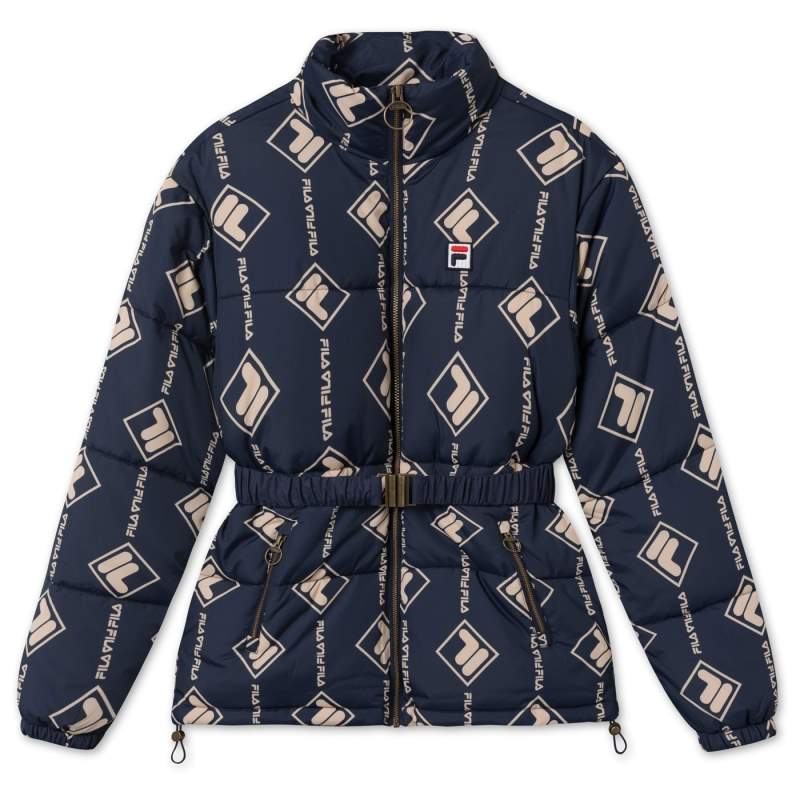 Fila WOMEN AVVENTURO AOP puff jacket 687866-A696 Fila WOMEN AVVENTURO AOP puff jacket 687866-A696